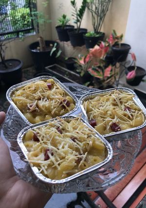 Foto resep Baked mac and cheese yummy and easy