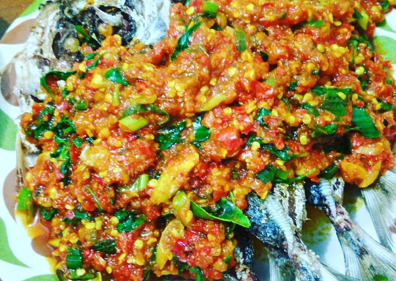 Ikan kembung sambal rica