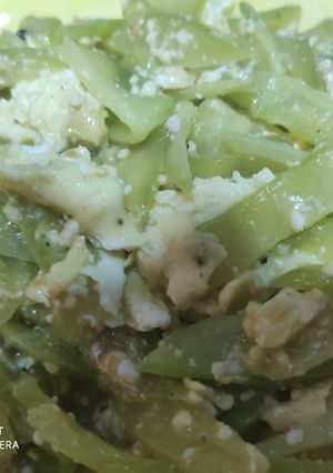 A picture of Fried bitter gourd.