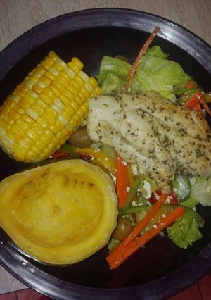 A picture of Healthy lunch.