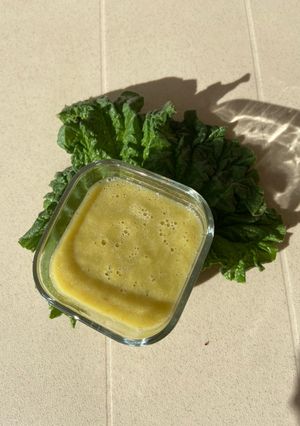 Une photo de Compote de rhubarbe vanille