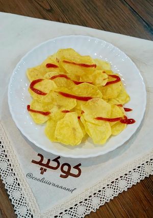 عکسی از دستور چیپس خانگی 👌😋