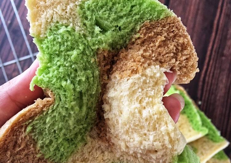 Resep Roti tiga warna, Enak