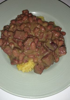 A picture of Creamy Cajun Red Beans.