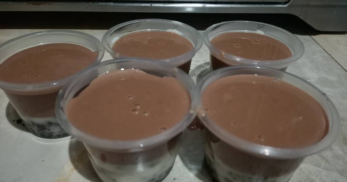 Resep Milo Oreo Pudding Cup oleh Tri Lestari Cookpad