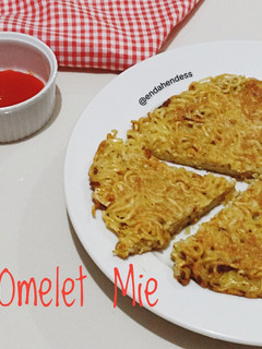 Foto resep Omelet Mie, Pizza Mie 💛🍜