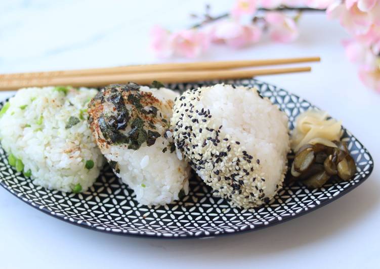 Simple Way to Make Favorite Yummy Onigiri Japanese Rice Balls 🍙