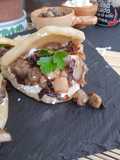 Bao con robiola e melanzane
