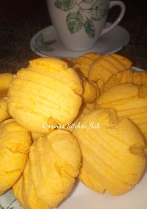A picture of Custard Cookies #mykidsfavouritedish.