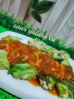 Foto resep Sawi Gulung Isi
