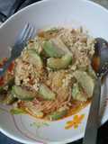 ผัดวุ้นเส้นมะเขือเปราะ