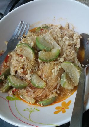 รูปของ ผัดวุ้นเส้นมะเขือเปราะ