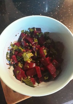Une photo de Betterave marinée