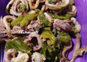 Resep Populer Cumi cabe ijo Gurih Mantul