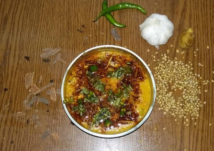 Recipe of Homemade Mong masoor daal #dhabba daal