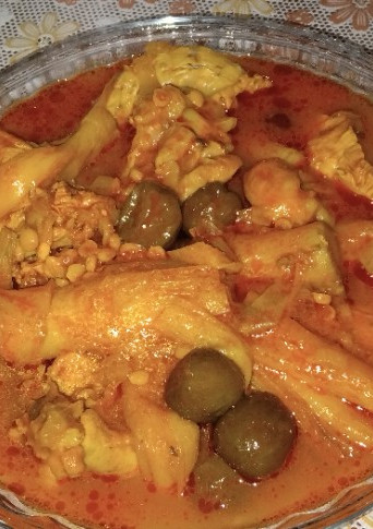 عکسی از دستور خورش کنگر
