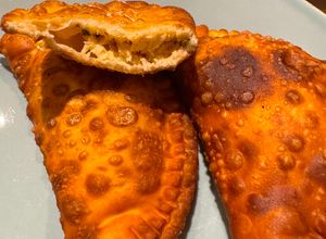 Foto de Pastel de massa tenra na air fryer