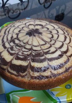 عکسی از دستور کیک زبرا