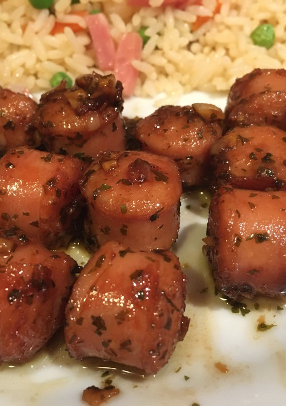 Una foto de Longaniza al ajillo