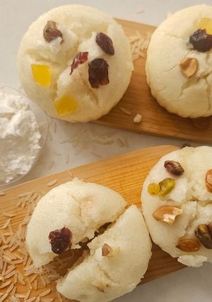 صورة لوصفة كيكة الارز بالبخار
