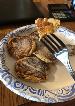 A picture of Sugary sweet mini pancakes!.