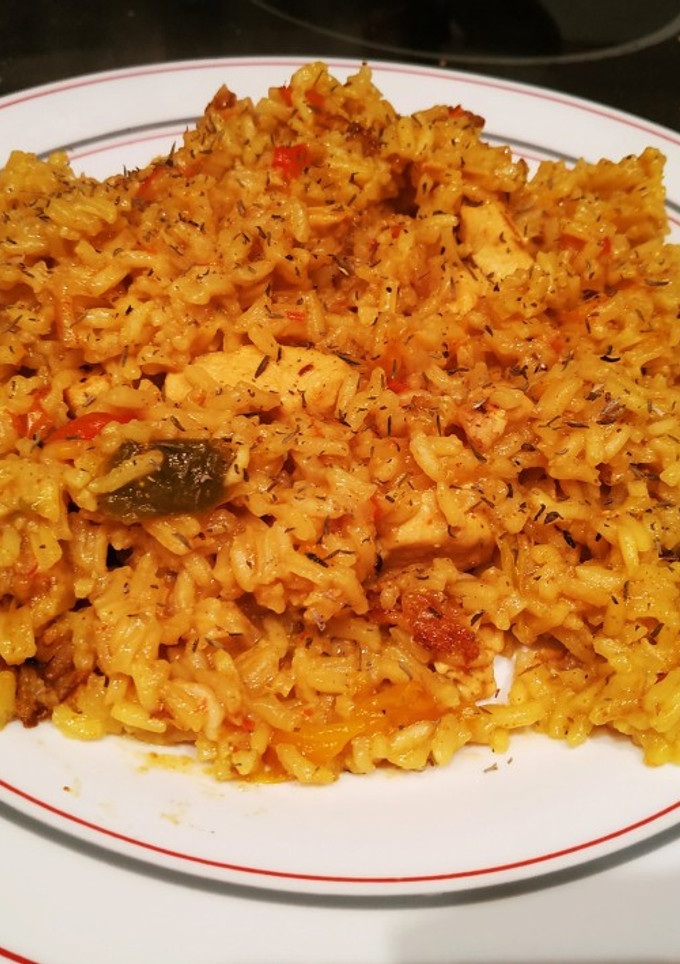 Una foto de Arroz al curry