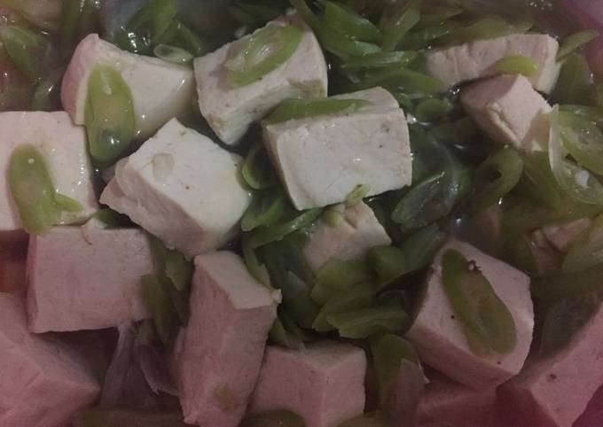 Resep Buncis Tahu Kuah Tiram Menu Diet Tanpa Minyak Goreng Oleh Maria Novena Cookpad