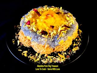 Mango Custard Vermicelli Dessert - Mango Custard Kunafa