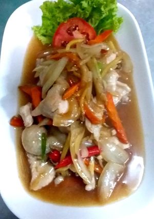 รูปของ ไก่ผัดขิง