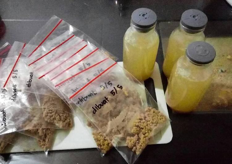 Kaldu daging untuk mpasi