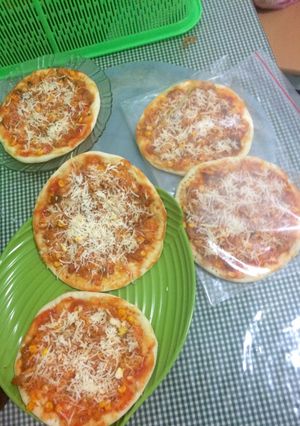 Foto resep Pizza teflon ayam suwir takaran sendok