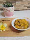 Puré de calabacín con portobellos