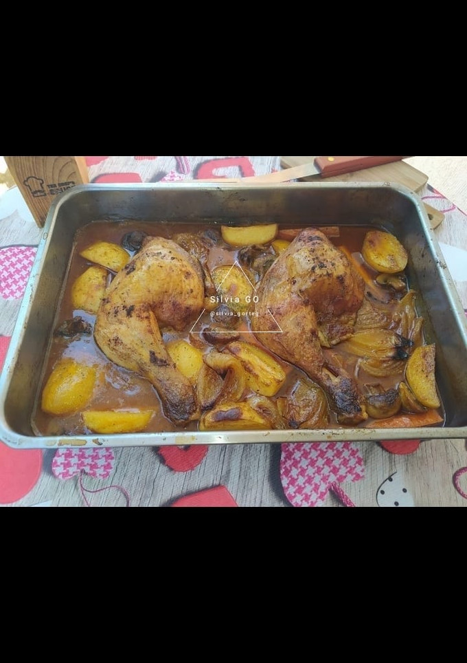 Una foto de Pollo al horno