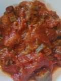 Μπάμιες/Bamies--Greek style braised okra with tomatoes