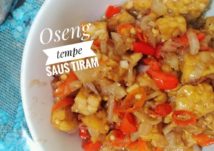 Cara Gampang memasak Oseng tempe saus tiram Anti Gagal