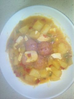 Una foto de Guisado de albóndigas