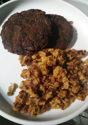 A picture of Teff Sausages.