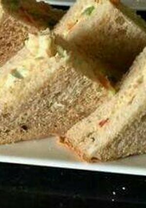 A picture of Veg curd sandwich.