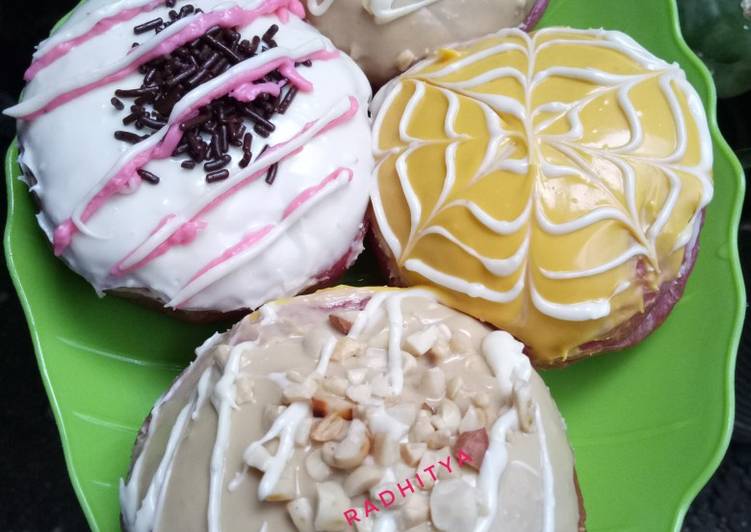 Resep Dragon fruit donuts, Enak