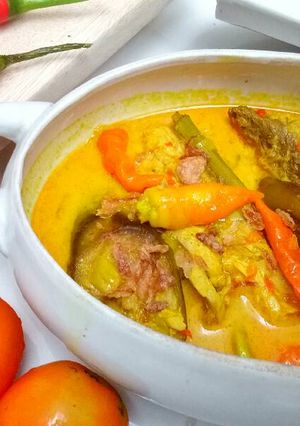 Foto resep Kuah santan plus tongkol terong