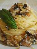 Linguine with Diced Eggplant and Smoked Ricotta Salata