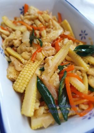 Foto resep Oseng oseng baby corn wortel telur