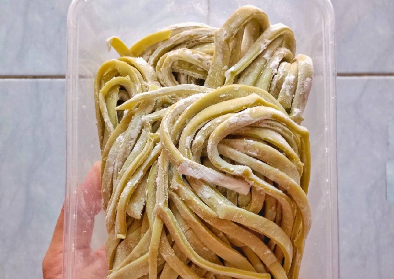 Resep Mie Bayam Homemade Anti Gagal