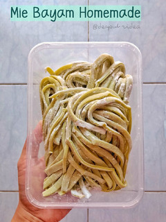 Foto resep Mie Bayam Homemade