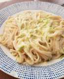 Salsa blanca de calabacín para pasta