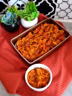 Une photo de Compotée de courgettes, tomates & oignons