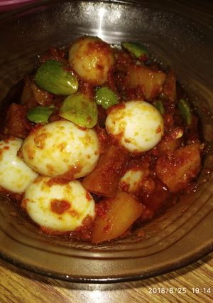 Foto resep Sambel KTP (Kentang,Telur puyuh,Petai)