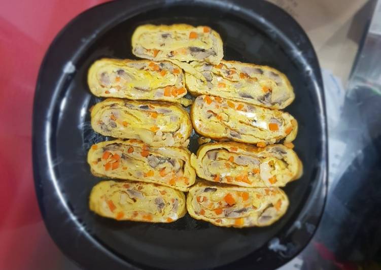 Gyeran mari (계란말이) Telur Dadar Gulung Korea