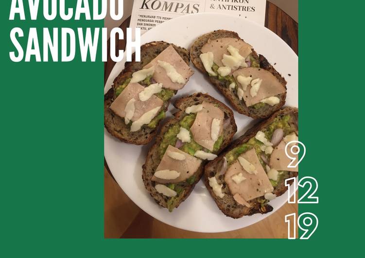 Cara Gampang Membuat Avocado sandwich Anti Gagal