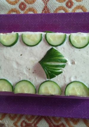 A picture of Chicken sandwich cake.
